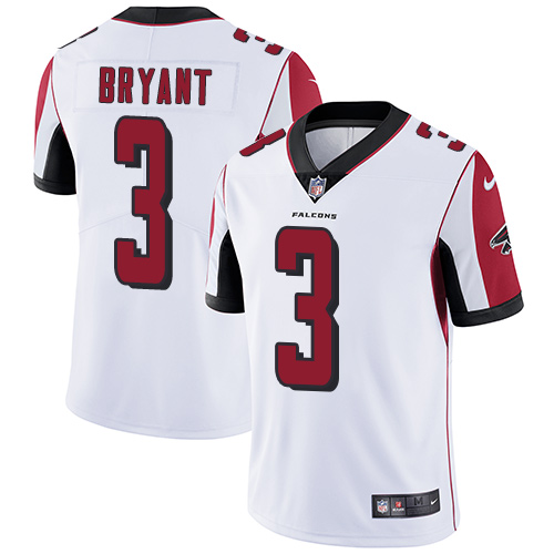 2019 men Atlanta Falcons #3 Bryant white Nike Vapor Untouchable Limited NFL Jersey